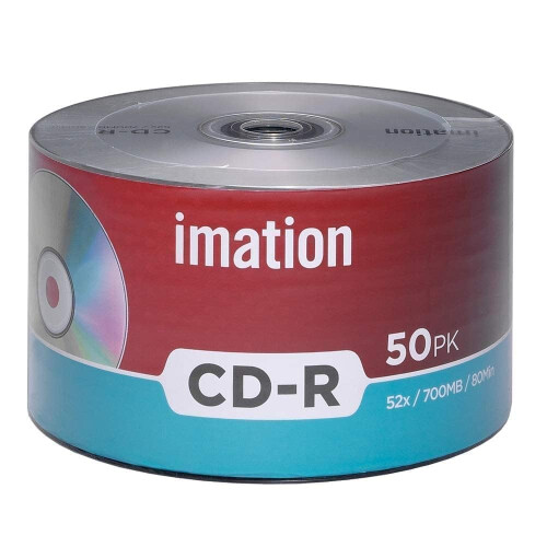 50 Τεμάχια Imation CD-R 52X 700MB/80Min Κενά Δισκάκια 1