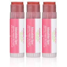 Mambino Organics Kissable Lips Balsamo labbra vegano lucido Pompelmo rosso succoso 7 G Confezione da 3