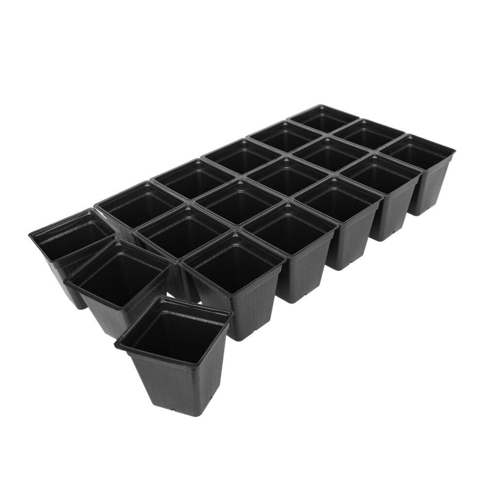 Inserts pour bacs de jardin en plastique noir Handy Pantry - 50 feuilles de 18 plantes