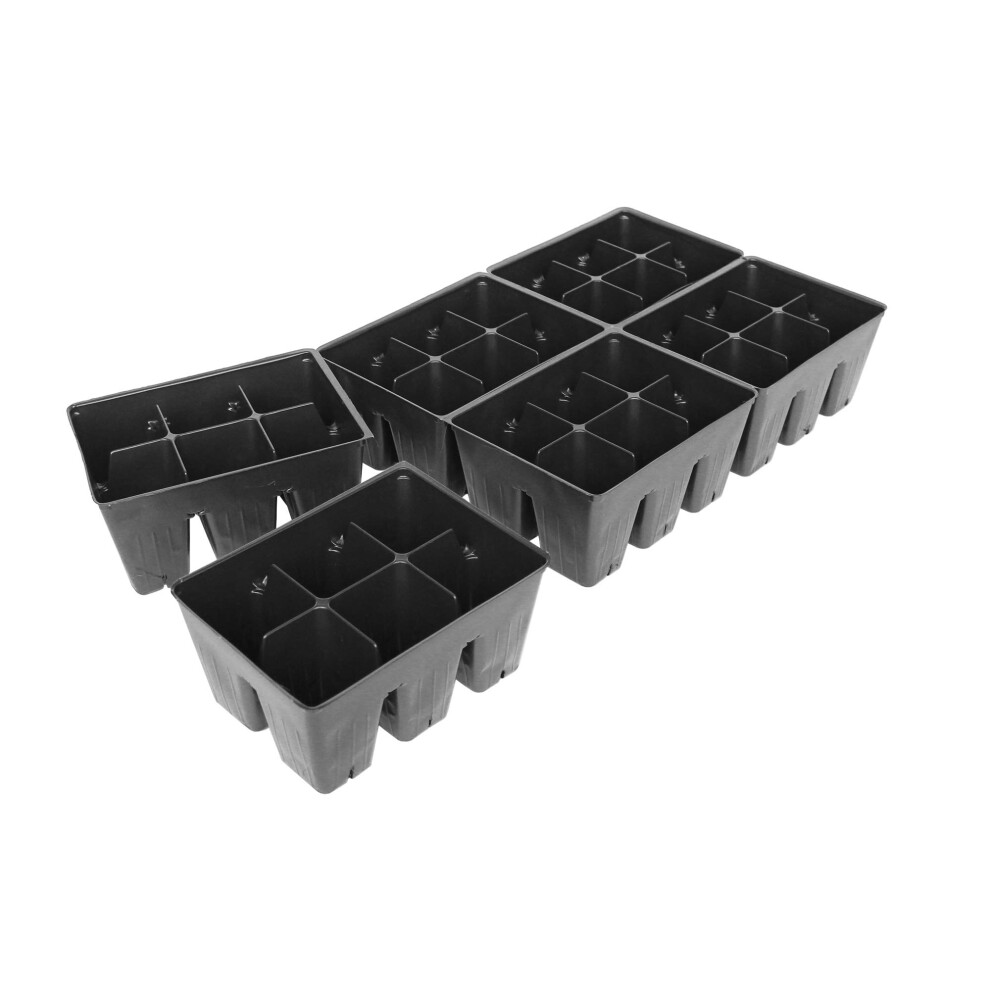 Inserts pour bacs de jardin en plastique noir Handy Pantry - 10 feuilles de 36 plantes