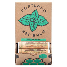 Balsamo per api Portland Balsamo per labbra tutto naturale fatto a mano a base di cera d'api Oregon Menta 24 conteggi