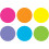 Spot p? t?ppemark?rer: Lyse cirkler - 4 """" 1