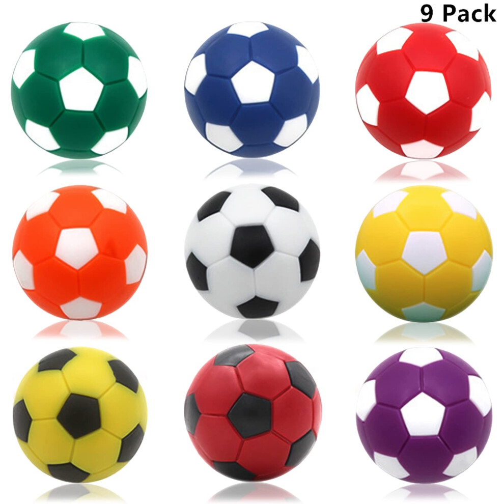 OuMuaMua 9pcs Foosball Table Balls 1.42 Inch Table Soccer Balls for Fo