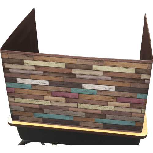 Sichtschutz aus recyceltem Holz 1