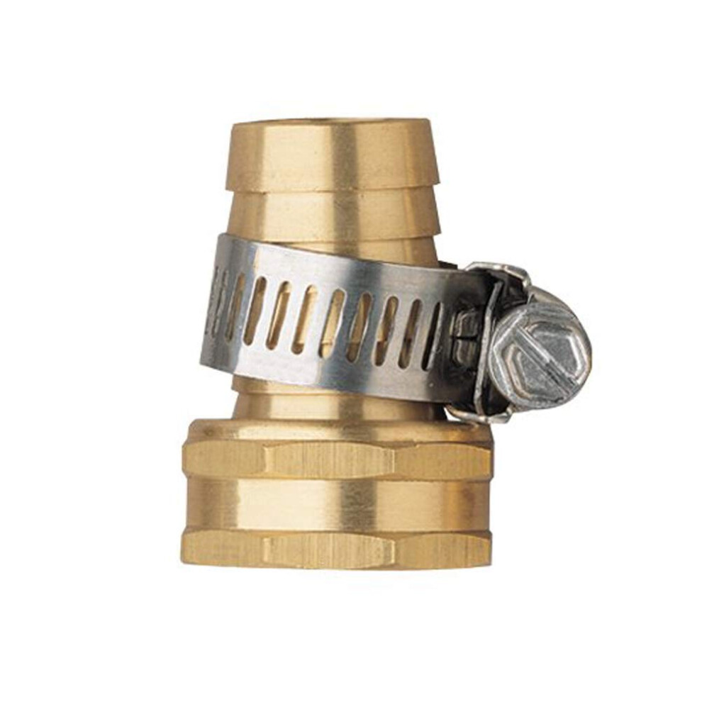 Paquete De 2 Conectores De Manguera De Jard N Con Rosca Hembra De Lat N De 3/4 De Pulgada Para Reparaci N Con Abrazaderas-image