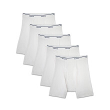 Fruit of the Loom ανδρικά εσώρουχα Boxer Brief, Λευκά - Coolzone Fly, Μεγάλο Η.Π.Α.