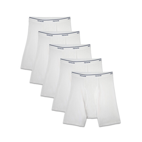 Fruit of the Loom ανδρικά εσώρουχα Boxer Brief, Λευκά - Coolzone Fly, Μεγάλο Η.Π.Α.