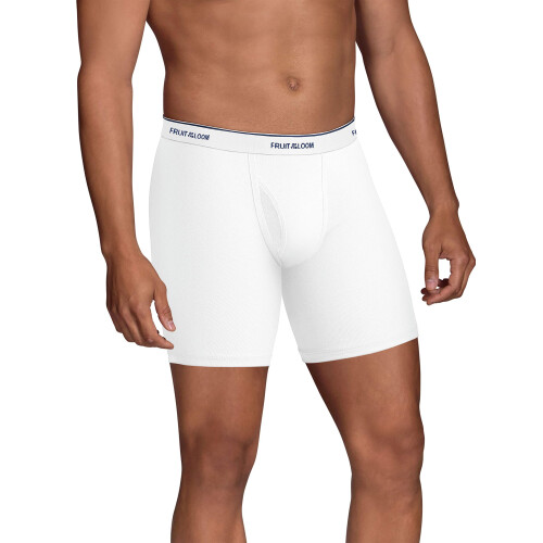 Fruit of the Loom ανδρικά εσώρουχα Boxer Brief, Λευκά - Coolzone Fly, Μεγάλο Η.Π.Α. 1