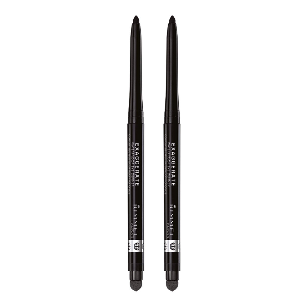 Rimmel Exaggerate eye definer  noir  2 Count