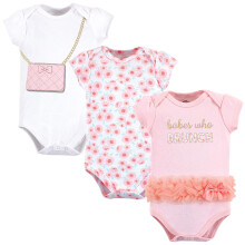 Lille skat unisex baby bomuld bodysuits brunch 0-3 m?neder