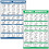 QUICKFIT Dumbbell Workouts and Barbell Exercise Poster Set - Laminated 1