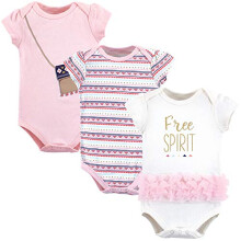 Lille skat unisex baby bomuld bodysuits gratis ?nd 0-3 m?neder
