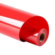 Guangyintong Wrmetransfer-Vinyl  30,5 cm x 3,6 m, rotes Vinyl zum Aufbgeln fr T-Shirts, glnzende Oberflche, leicht zu schneiden und zu entgitte
