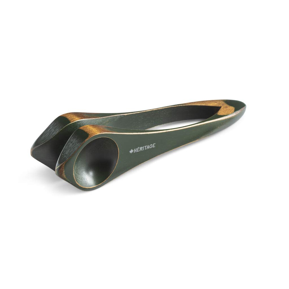 Heritage Musical Spoons Strumento A Percussione, Realizzato A Mano In Acero Canadese, Suono Folk In Legno Naturale, Ottimo Regalo Per Tutte Le Età Con Qualsiasi Esperienza Musicale, Medio, Verde-image