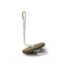 A ZIPLINEGEAR Drifter Zip Line ls gyerekeknek vagy felnotteknek acl csavaros zrral elltott karabinerrel, llthat nylon ktllel