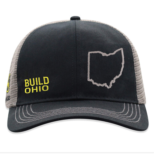 John Deere John Deere Build State Pride Cap-Black and Gray-Ohio