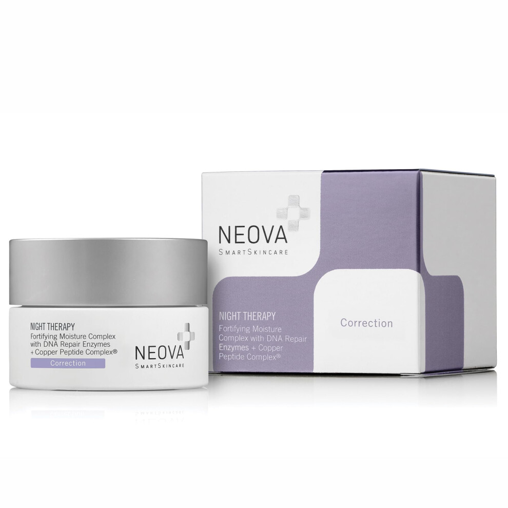 Neova Smartskincare Night Therapy Moisturizer With Fortifying Nutrition Dna Repair And Copper Tripeptide For Overnight Recovery.