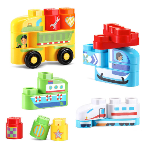 LeapFrog LeapFrog LeapBuilders Soar and Zoom Vehicles Multicolor