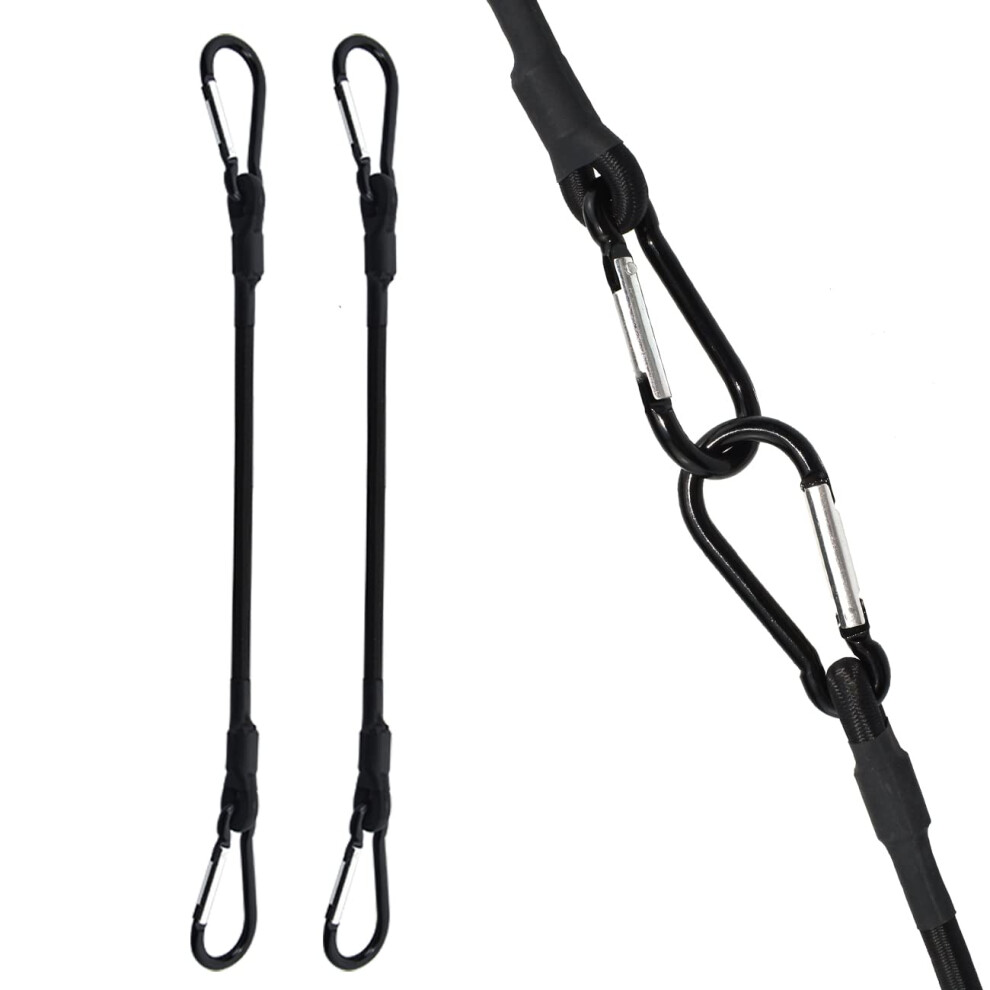 Sdtc Tech 36 Inch Bungee Cord With Carabiner Hook | 2 Pack Superior La 743832002629