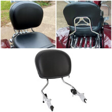 Chromen afneembare rugleuning Sissy Bar met pad compatibel met 2009-202