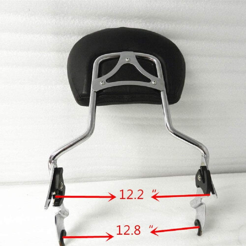 Chrome Detachable Backrest Sissy Bar With Pad Compatible with 2009-202 2