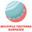 Nuby Nuby Soothing Teether Sock  Baby Blue Stripes  5"""" 4