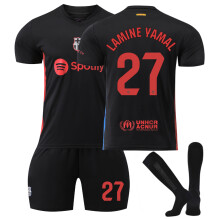 (28(150-160CM)) Comfortable 2425 Barcelona Away LAMINE YAMAL #27 Training Suit With Socks