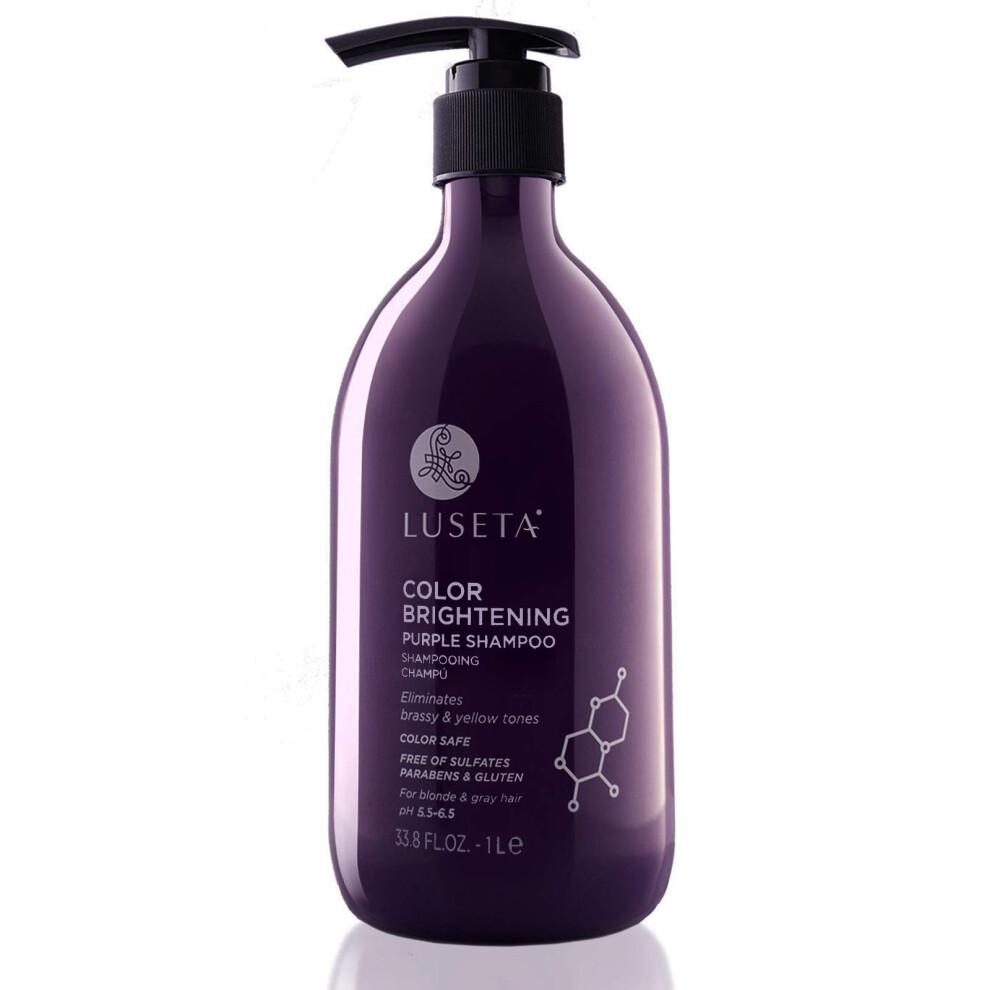 Lusta Led Co., Ltd Purple/Grey Luseta Shampoo For Blonde Color Treated And Womens Hair 338Oz Sulfate Paraben Free Best For Curly And Dama
