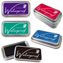 Ink Pads for Rubber Stamps  Rubber Stamps Pads- Permanent  Waterproof  Stamp Pads for Card Making  Scrapbooking Supplies  Christmas Ink Stamps  Hand S
