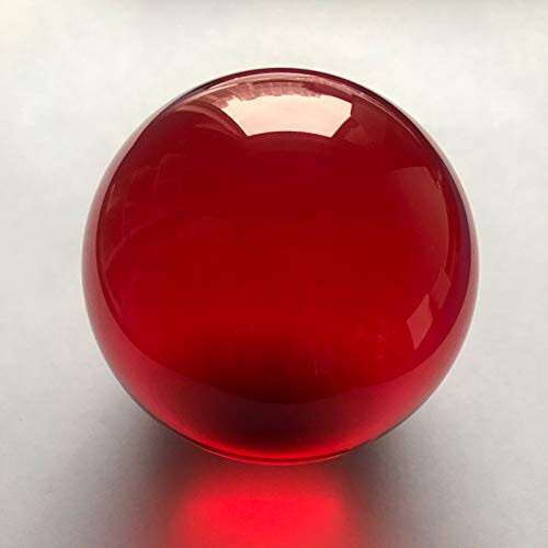 DSJUGGLING RUBY RED ACRYLIC CONTACO BALUGA BALL - 76mm (3 polegadas) 2