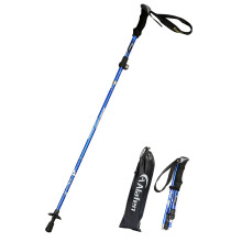 Un b   ton de randonn   e ultral   ger pliable en aluminium ALAFEN pour voyage et trekking