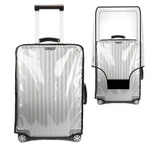 Ryd PVC kuffertd?kningsbeskyttere 28 tommer gennemsigtige rejsebagageovertr?k til kuffert TSA godkendt