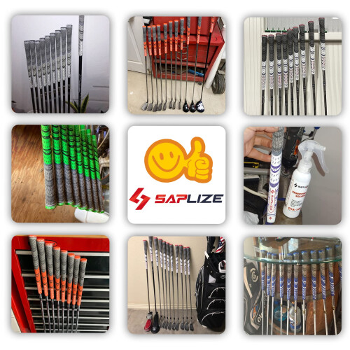 SAPLIZE Multi Compound Golf Grips  Deluxe Kit(13 grips with Solvent Ki 1