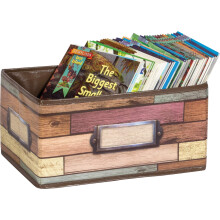 RECLAIMED WOOD SMALL STORAGE BIN
