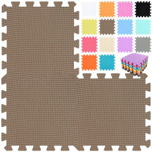qqpp Tapis de sol en mousse puzzle embotable en caoutchouc EVA 18 carreaux - Tapis de jeu pour bb pour jouer | Tapis d'exercice pour l'entra