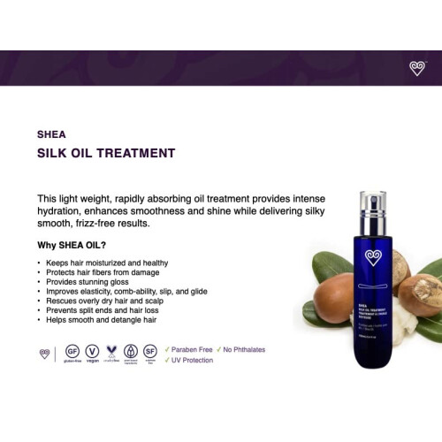 Marke mit Herz Shea-Seidenl-Behandlung 1