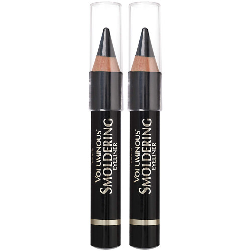 L’Oréal Paris L'Oreal Paris Voluminous Smoldering Eyeliner, Μαύρο, 0.056 Oz, 2 Τεμάχια