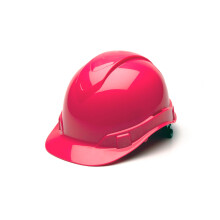 Pyramex Ridgeline Cap Style Schutzhelm mit 4-Punkt-Ratschenaufhngung, Warnschutzrosa