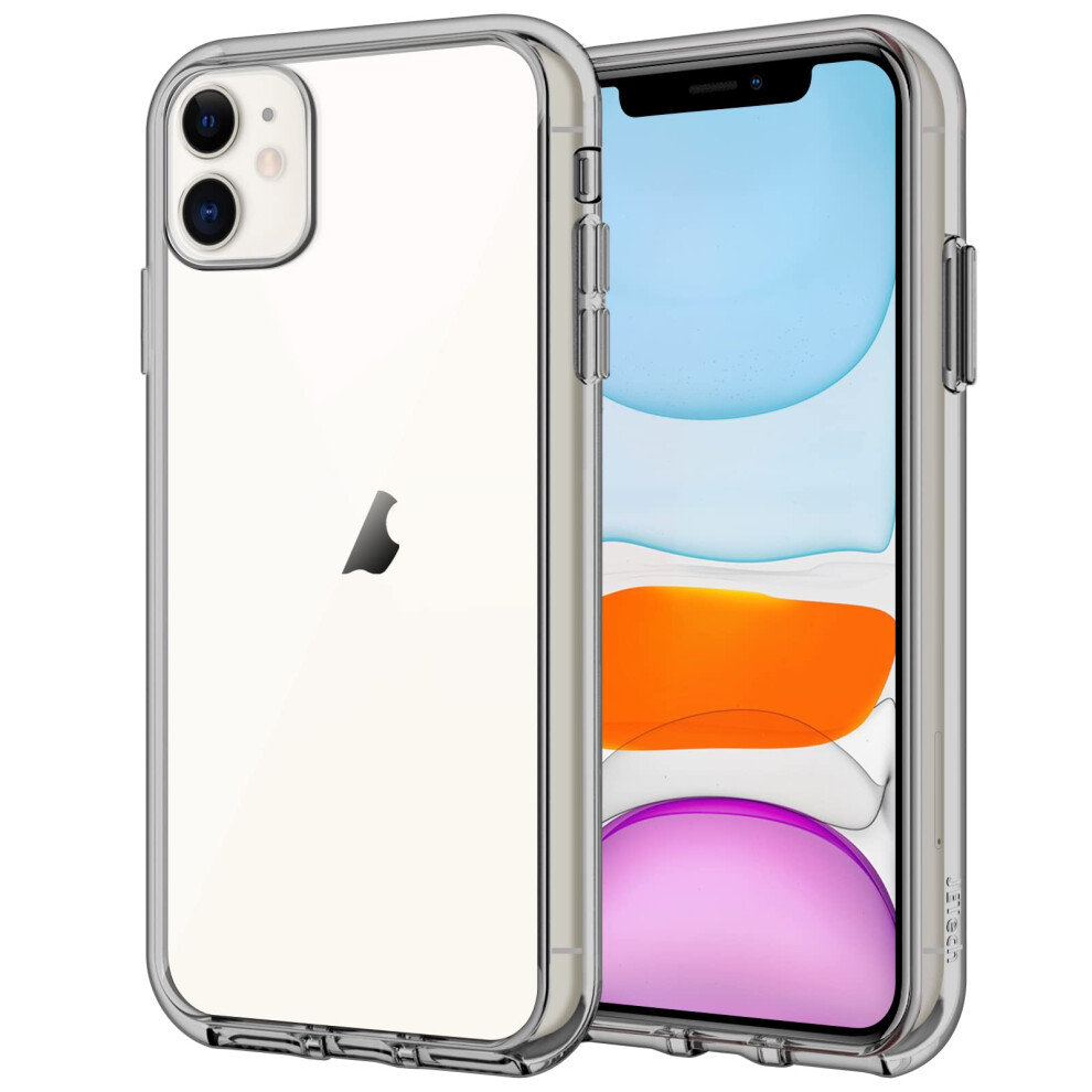 Jetech Cover Per Iphone 11 6,1 Pollici, Anti Ingiallimento Custodia Case Con Assorbimento Degli Urti E Anti-Graffio (Grigio)-image