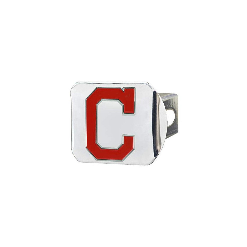Fanmats 26571 Mlb - Cleveland Indians Color Hitch Cover - Chrome 842281165715