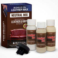 Kit de repintura e reparo Leather Max Quick Blend Restaurar sofs Recolorir mveis e consertar assentos de carro Jaquetas Botas de sof / 3 tons