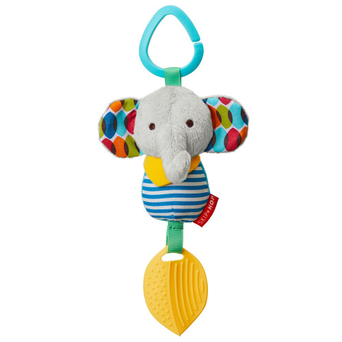 Skip Hop Bandana Buddies Baby Activity Chime & Teether Stroller Toy  Elephant