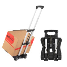 Hiveexagon folding bagagevagn 88 kg Lastkapacitet Kompakt ltt och hllbar aluminiumlegering Travstol fr bagage Personlig resor Moving och konto