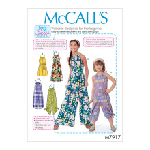 McCall's Patterns McCall's Girl's Baggy Jumpsuit Sewing Sizes 3-6 Pat
