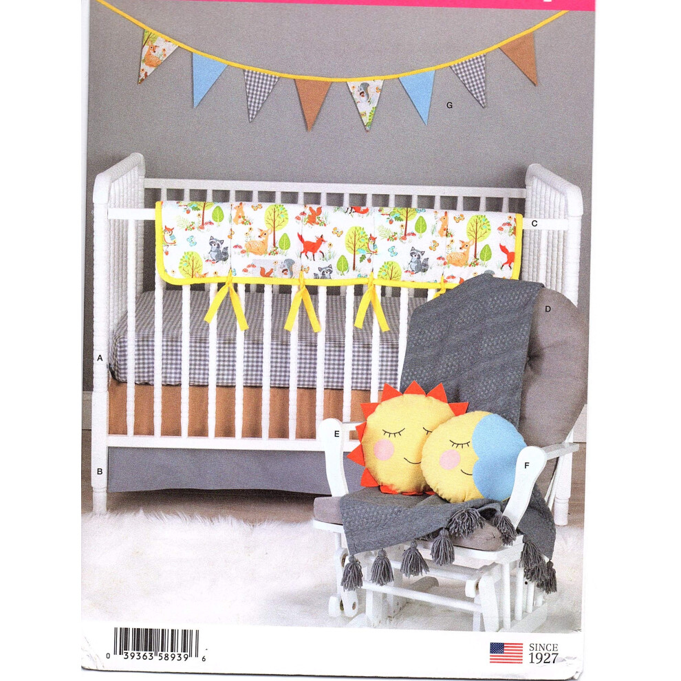 Patron de couture Simplicity US8939OS S8939 D   coration de chambre d'enfant divers Blanc