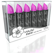 Confezione da 6 set di rossetti opachi che cambiano colore Magic Kiss, idratante per labbra nutriente a lunga durata, balsamo per labbra con temp