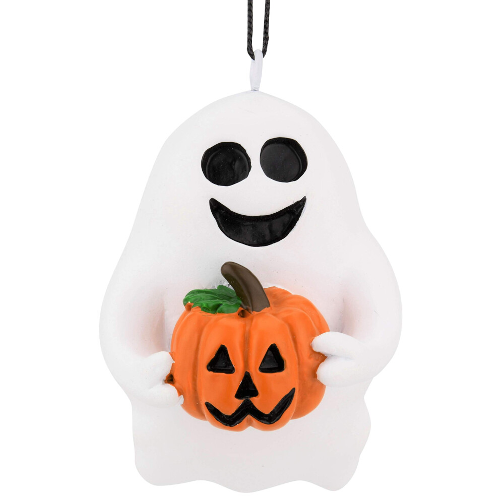 Arbre Buddees Fant Me Mignon Et Effrayant Tenant Une Citrouille D Corations D'halloween Et De No L-image