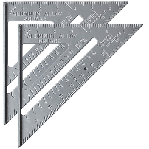 Mr. Pen Metal 7 tommer Rafter Square Carpenter Square 2 Pack