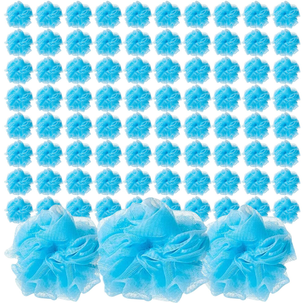 Lot de 12    ponges de bain ou de douche bleues Loofah Lord Pouf Mesh en gros