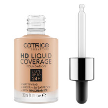 Catrice | Fondotinta coprente liquido HD | Copertura alta e naturale | Vegano e cruelty-free (044 | Deeply Rose)